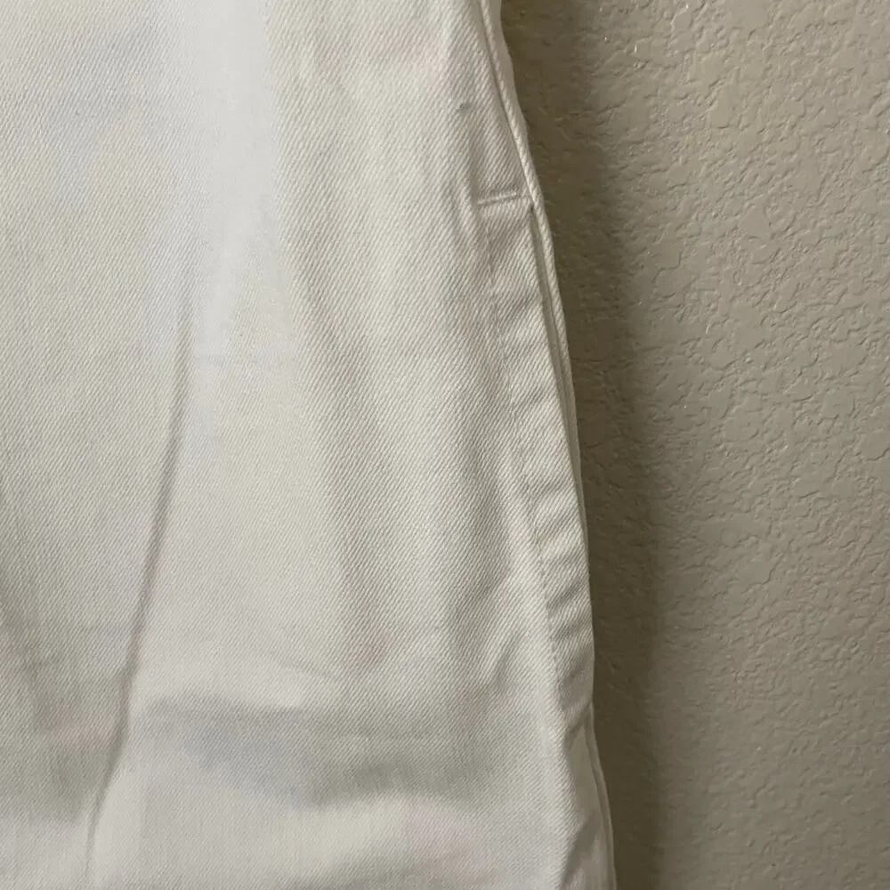 J. Crew Dress Womens Size 14 White Mini Denim‎ Cotton Tank Pockets Quiet Luxury